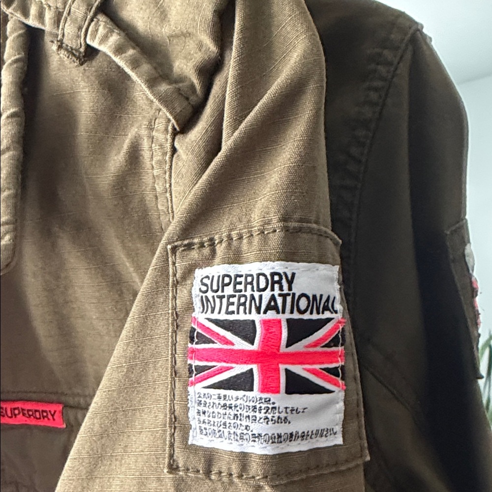 Superdry Olive Military Field Jacket - Picture 3 of 8